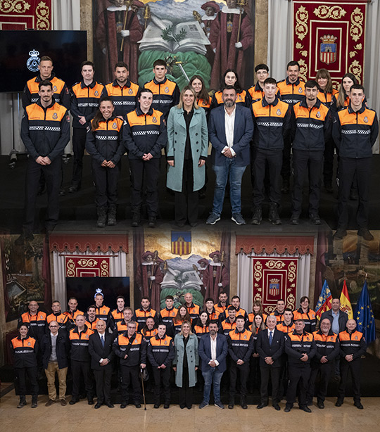 Marta Barrachina ensalza la solidaridad y el compromiso por la provincia de la Agrupación Provincial de Voluntarios de Protección Civil