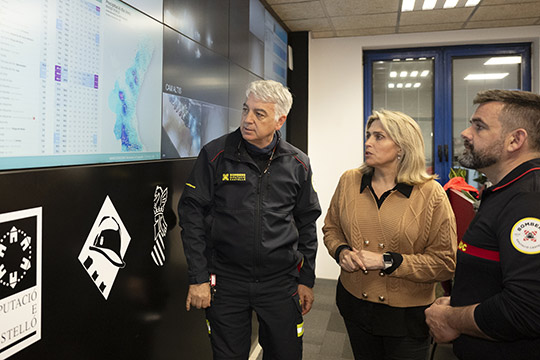 La Diputación de Castellón mantiene la coordinación con todos los servicios de emergencia ante el temporal de lluvias