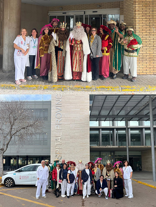 Los Reyes Magos visitan a los niños del Hospital General y Provincial de Castellón Los Reyes Magos visitan a los niños del Hospital General y Provincial de Castellón