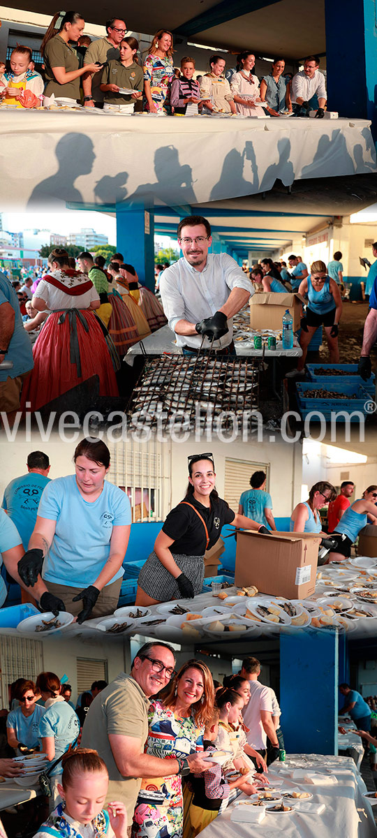 Begoña Carrasco participa en la tradicional ‘Torrá de la Sardina’ en el Grao con el reparto de 700 kilos de pescado Begoña Carrasco participa en la tradicional ‘Torrá de la Sardina’ en el Grao con el reparto de 700 kilos de pescado