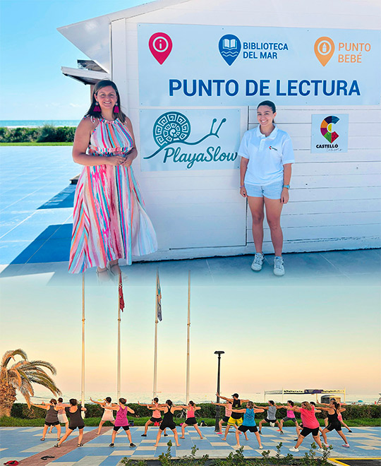 El Patronato de Turismo transforma la playa del Serradal en una PlayaSlow durante los meses de verano con sesiones gratuitas de ejercicio al aire libre