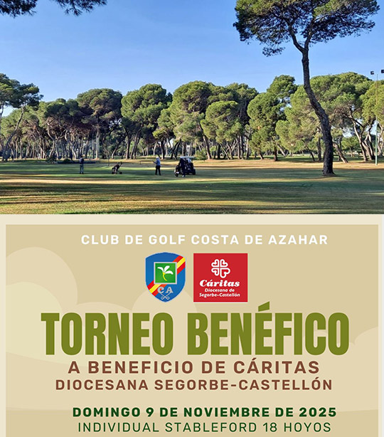 V Torneo Solidario de Golf a beneficio de Cáritas Diocesana