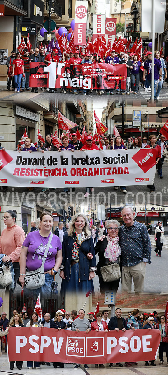 Castellón celebra el 1 de mayo, Día Internacional del Trabajo
