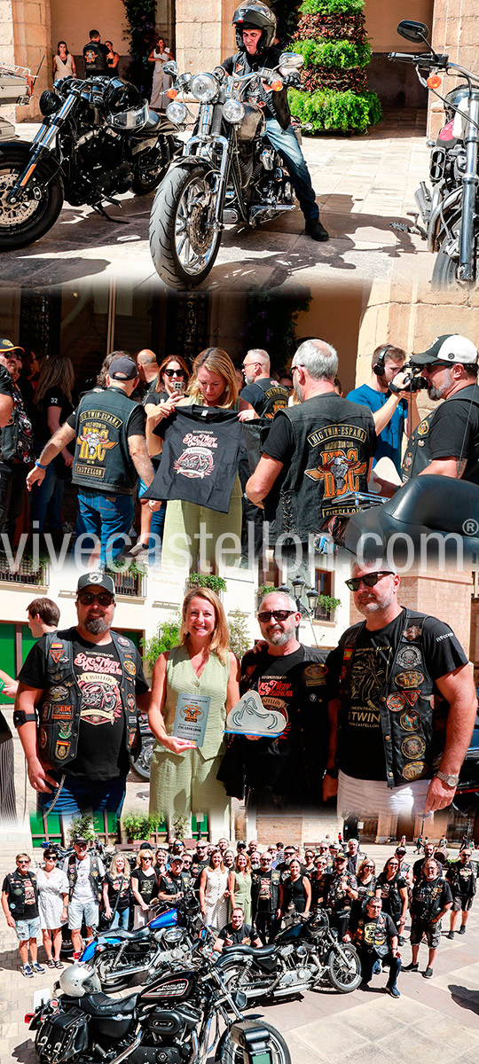 Castellón da la bienvenida en la Plaza Mayor a los participantes de la 41.ª edición de Big Twin España Castellón da la bienvenida en la Plaza Mayor a los participantes de la 41.ª edición de Big Twin España