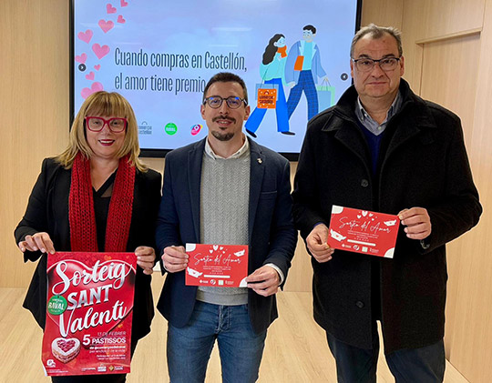 Castellón celebrará San Valentín este sábado con un photocall en el centro y sorteos por comprar en los comercios de la ciudad