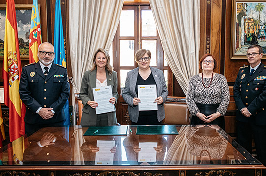 Castelló renueva hasta 2030 el convenio con la Secretaría de Estado de Seguridad para reforzar la colaboración frente a la violencia de género