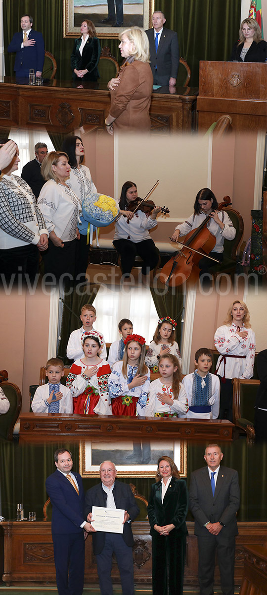 El gobierno ucraniano reconoce el apoyo y la solidaridad del Ayuntamiento de Castellón con las victimas de la invasión rusa 