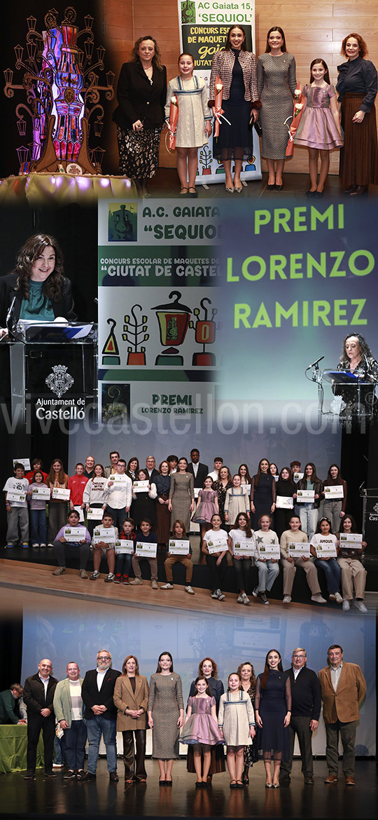 El Teatre del Raval – Rafa Lloret acoge la entrega de premios del XXIII Concurso Escolar de Maquetas de Gaiata ‘Ciutat de Castelló’ premio Lorenzo Ramírez El Teatre del Raval – Rafa Lloret acoge la entrega de premios del XXIII Concurso Escolar de Maquetas de Gaiata ‘Ciutat de Castelló’ premio Lorenzo Ramírez