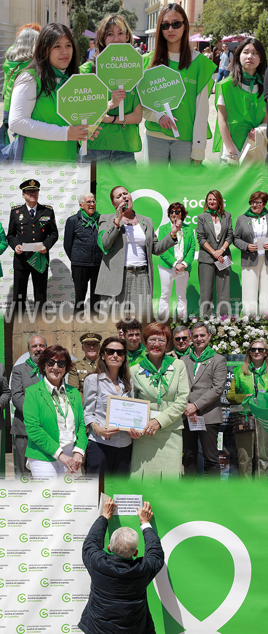  Castellón se vuelca con la cuestación contra el cáncer bajo el lema “Cuando paras, nos movemos contra el cáncer”