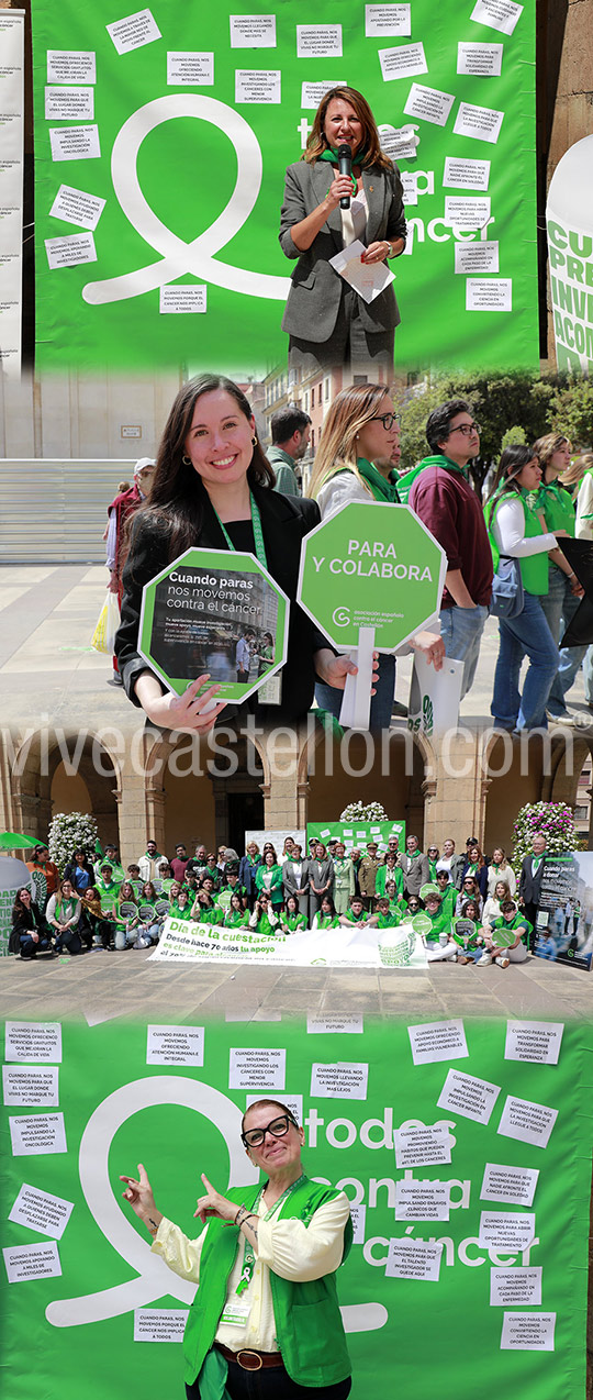  Castellón se vuelca con la cuestación contra el cáncer bajo el lema “Cuando paras, nos movemos contra el cáncer”