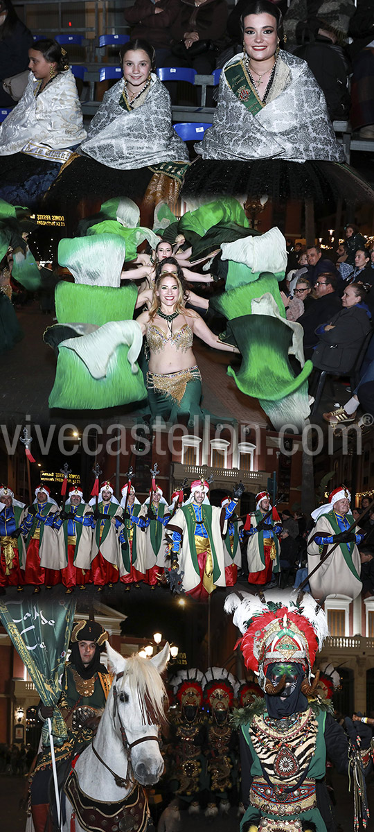 Los Moros d’Alqueria deslumbran con un desfile extraordinario e histórico por su 50 aniversario en el que han participado más de 1.400 personas