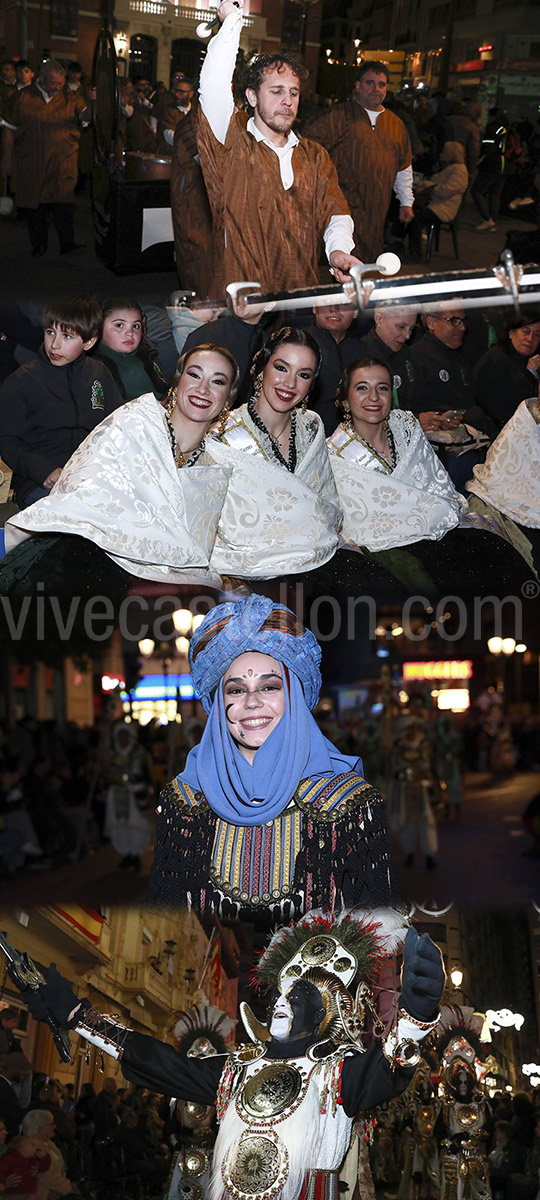 Los Moros d’Alqueria deslumbran con un desfile extraordinario e histórico por su 50 aniversario en el que han participado más de 1.400 personas