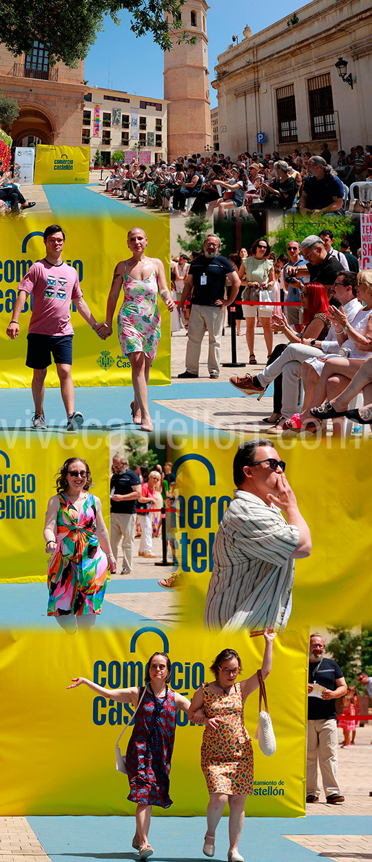 El primer desfile inclusivo llena de moda local la Plaza de la Pescadería