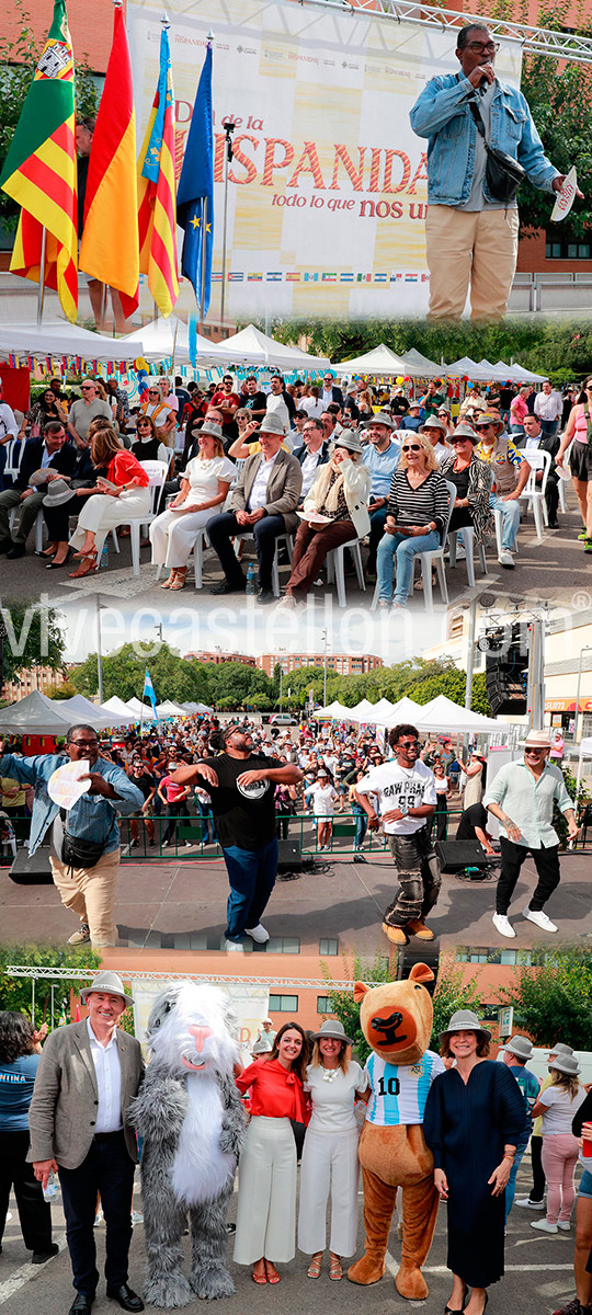 Castellón ha celebrado la segunda jornada de la Hispanidad con un encuentro de culturas y un desfile de nueve países