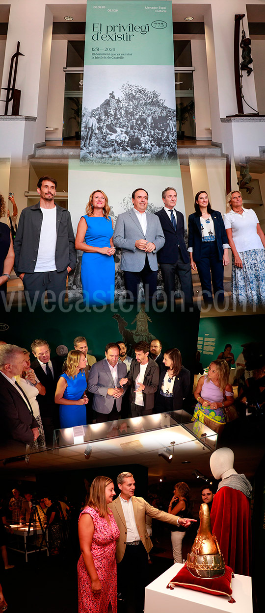 Castellón celebra su 775 aniversario y revive su historia con la exposición del manuscrito original del Privilegio del Traslado en el Menador