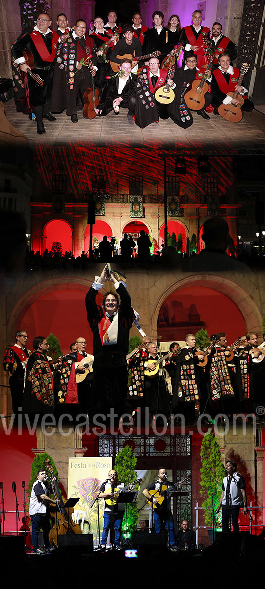 Castellón se vuelca con la Festa de la Rosa en una noche que une tradición y música ensalzando la figura de la mujer castellonera