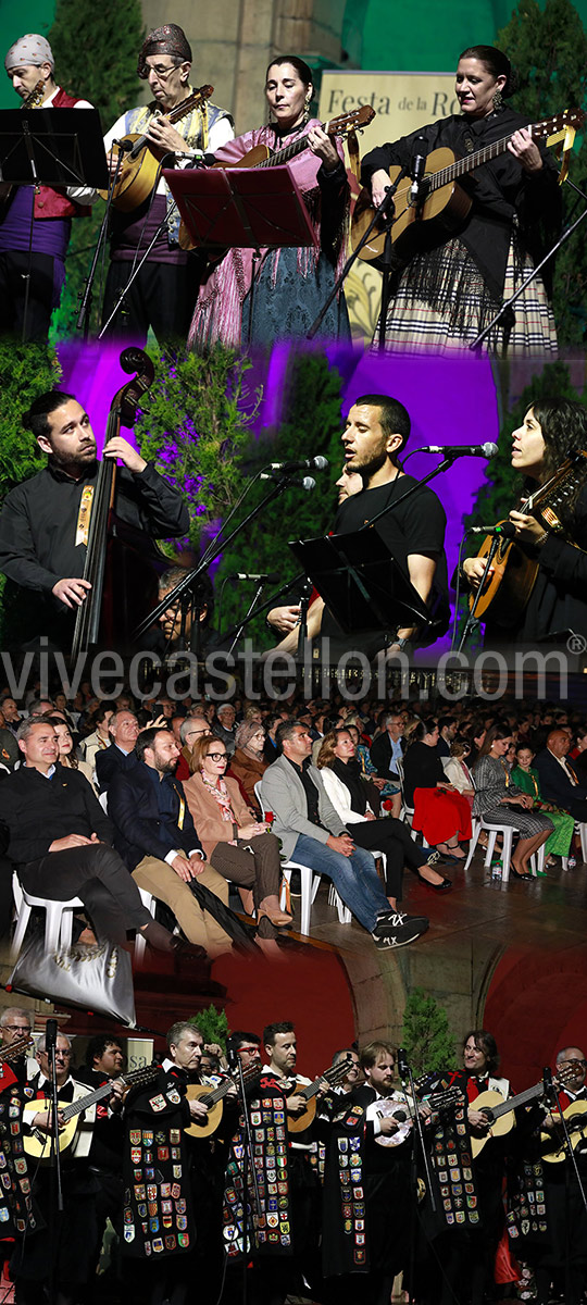 Castellón se vuelca con la Festa de la Rosa en una noche que une tradición y música ensalzando la figura de la mujer castellonera