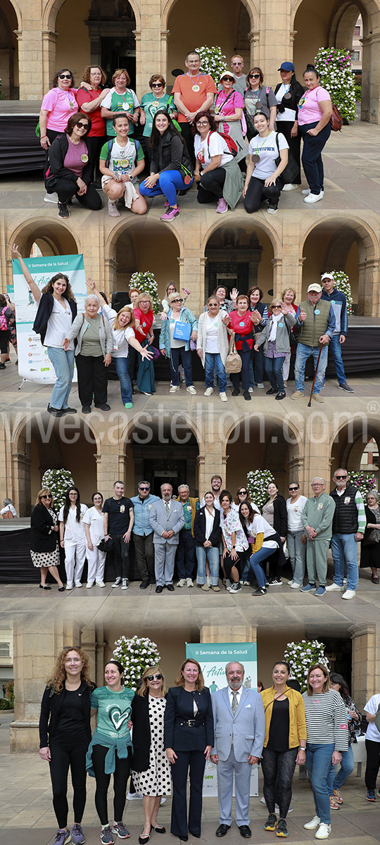 La actividad ´desayuno saludable´ se ha ofrecido a pacientes de varios centros de salud que han participado en una marcha previa