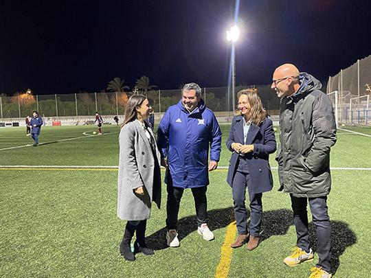 El Ayuntamiento de Castellón mejora la iluminación del campo Javier Marquina con una inversión de 46.758 euros