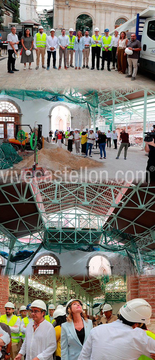 Begoña Carrasco destaca que las obras del Mercado Central avanzan a buen ritmo y alcanzan el 60% de ejecución