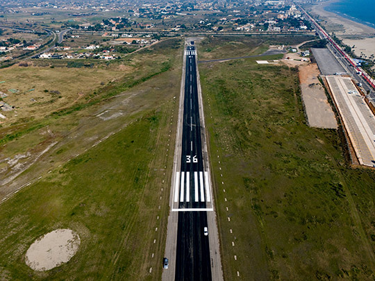 El Aeroclub de Castellón estrena mejoras con el asfaltado de su pista coincidiendo con la entrada en vigor de la nueva concesión administrativa con el Ayuntamiento 