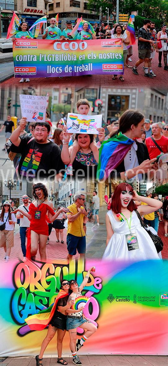 Castellón llena Huerto Sogueros de color, reivindicación y diversidad en la celebración del Orgull LGTBI+ Castellón llena Huerto Sogueros de color, reivindicación y diversidad en la celebración del Orgull LGTBI+