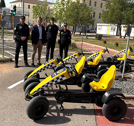 La Policía Local de Castellón incorpora 9 karts eléctricos al Parque Infantil de Tráfico para mejorar la educación vial