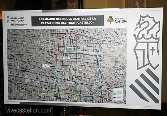 Presentación de las obras finalizadas de la primera fase del bucle del TRAM en Castellón