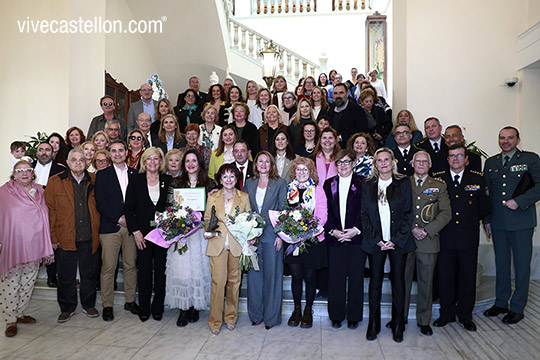 Castellón celebra el Día Internacional de la Mujer con la entrega del Premio Olimpia a Salomé Esteller por toda una vida de trabajo, compromiso y entrega