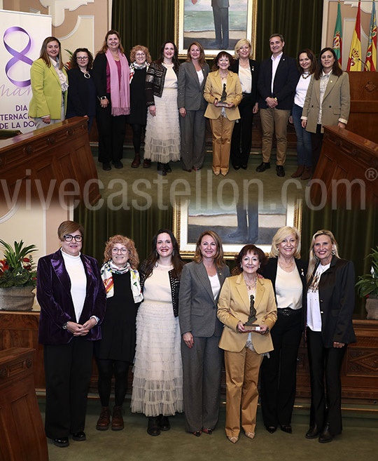 Castellón celebra el Día Internacional de la Mujer con la entrega del Premio Olimpia a Salomé Esteller por toda una vida de trabajo, compromiso y entrega