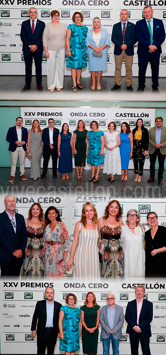 Emoción en el XXV aniversario de los Premios Onda Cero Castellón