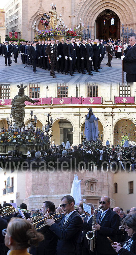 Castellón arranca la Pascua con las tradicionales misas y procesiones del Encuentro 