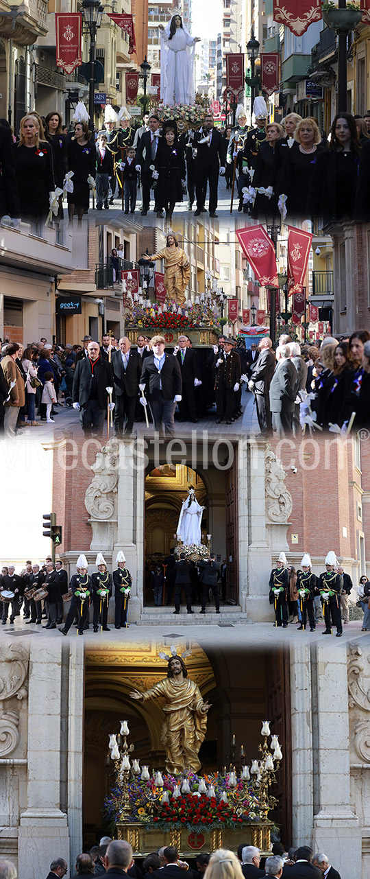 Castellón arranca la Pascua con las tradicionales misas y procesiones del Encuentro 