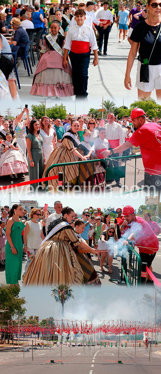 La tradicional mascletà pone en marcha la LXXIII edición de las Fiestas de Sant Pere del Grao de Castellón