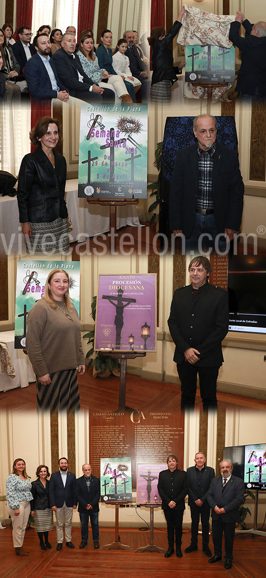 Castellón desvela y presenta los carteles para la Semana Santa 2026 