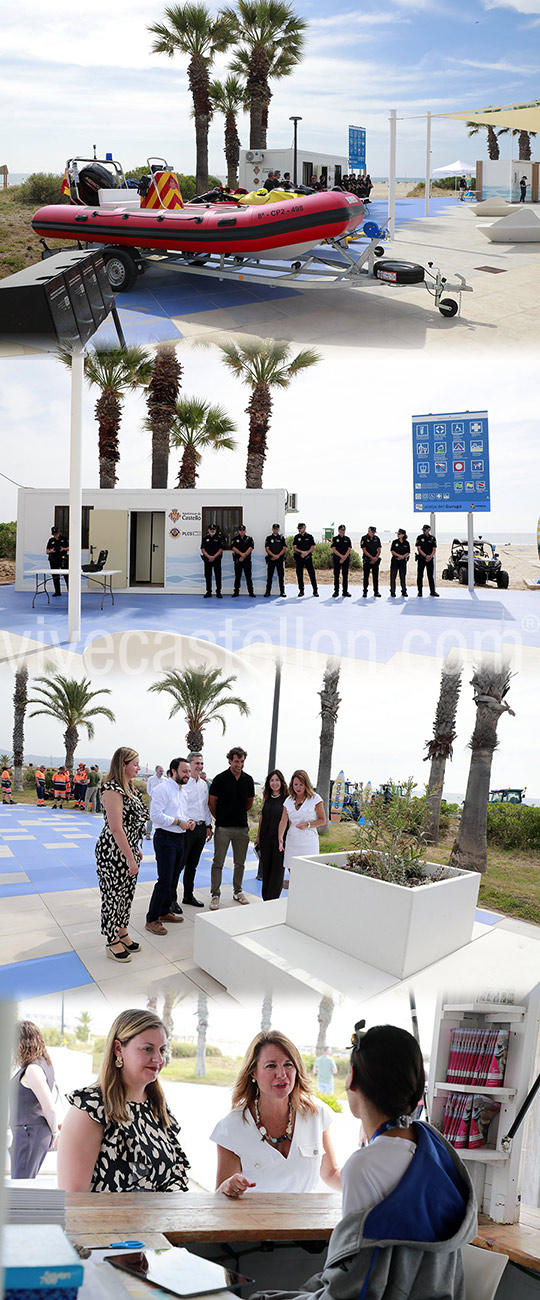Castellón refuerza la seguridad, la limpieza y los servicios en sus playas este verano Castellón refuerza la seguridad, la limpieza y los servicios en sus playas este verano