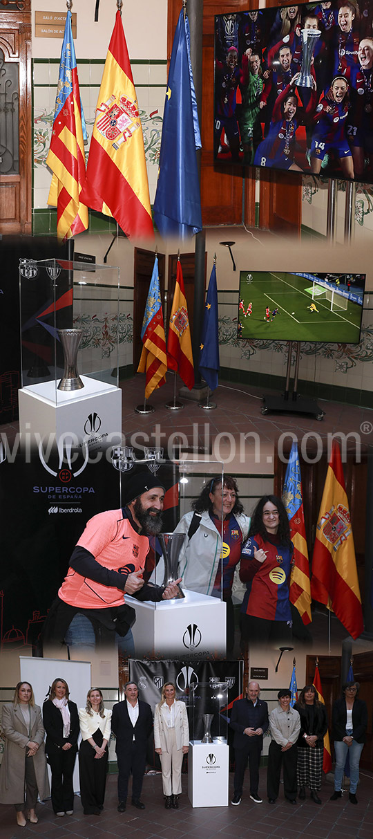 exposición de la Supercopa de España de fútbol femenino en la Casa de los Caracoles