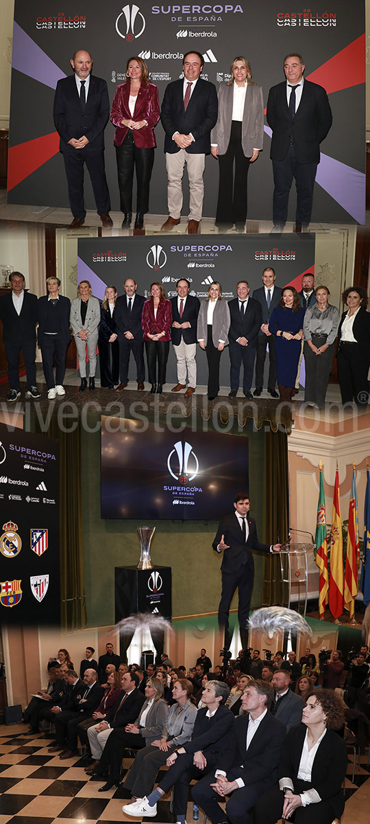 La Diputación celebra la llegada de la Supercopa de España femenina a Castellón