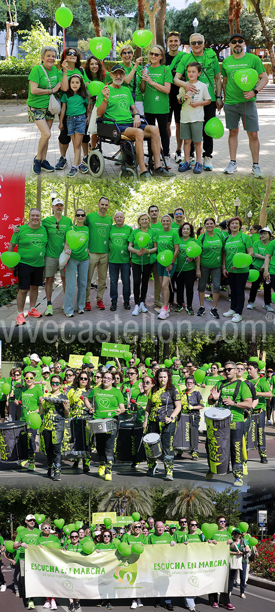 Una marea verde se vuelca con la primera edición de “Escucha en Marcha” caminata solidaria por el 25 aniversario del Teléfono de la Esperanza 
