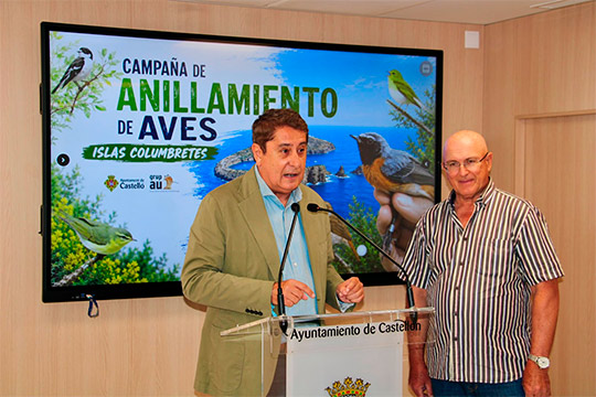 Castellón presenta los resultados de la campaña de anillamiento de aves en el parque natural de las Islas Columbretes con 2.117 capturas registradas