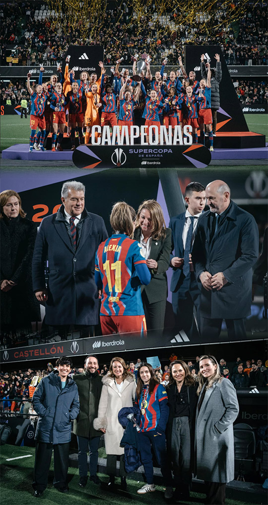 a vence al Real Madrid, 2-0, en la final de la Supercopa de España femenina