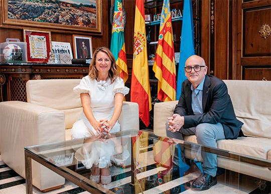 Carrasco y Lancis priorizan en su primer encuentro institucional avances en la promoción del talento, la cultura, el compromiso social y el alojamiento universitario