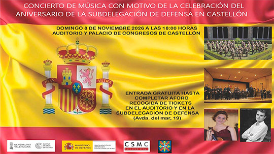 Concierto Aniversario Subdelegación de Defensa en Castellón