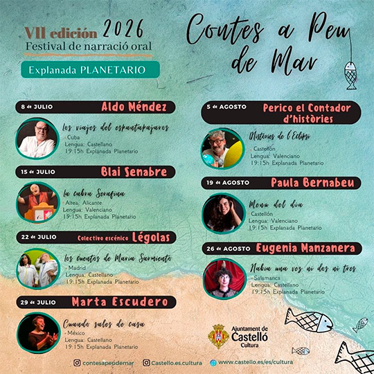 La explanada del Planetario se prepara para vivir otro verano de “Contes a peu de mar”