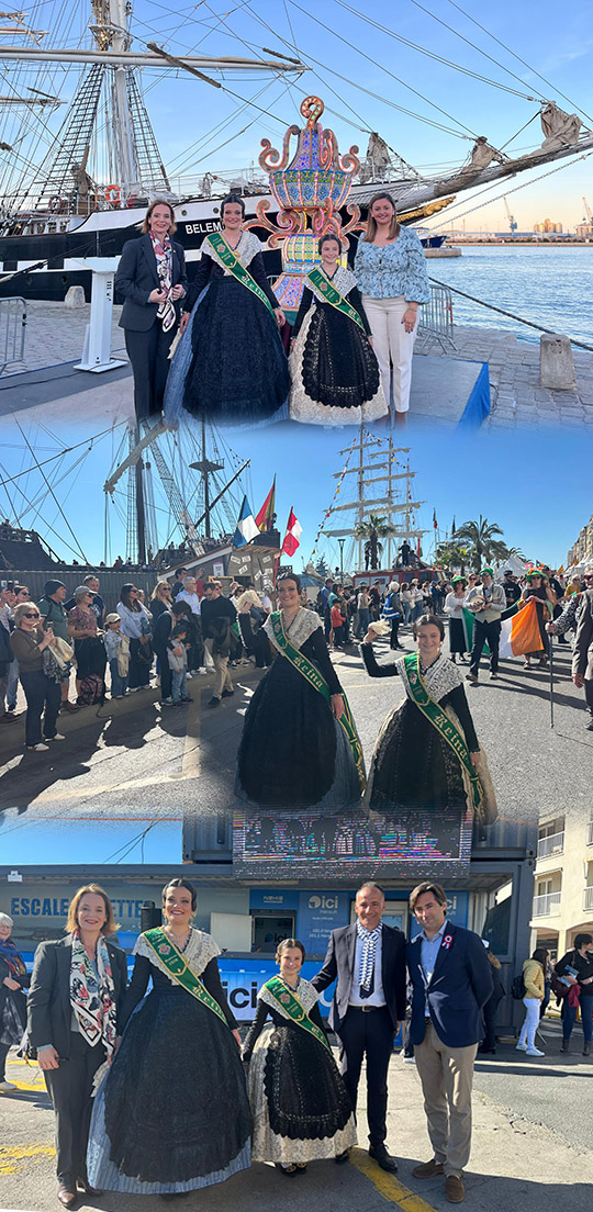 Castellón participa en el Desfile de las Tripulaciones de ‘Escala a Sète’ y enciende la Gaiata por primera vez en el extranjero para promocionar sus fiestas y tradiciones