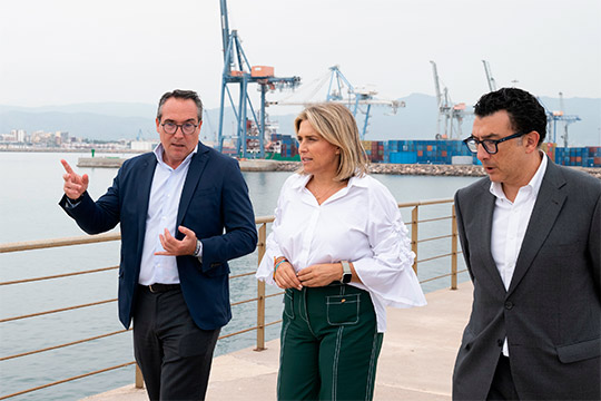 La Diputación de Castellón y PortCastelló abordan en un encuentro técnico el estado de las infraestructuras portuarias