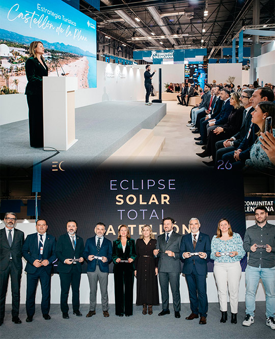 Castellón presenta su estrategia turística en la feria Fitur 2026 con el eclipse total de sol del 12 de agosto como gran reclamo 