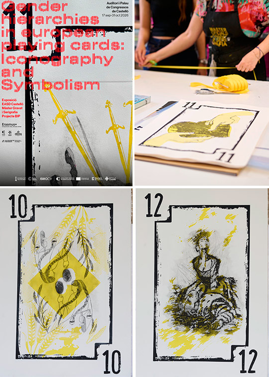 Una exposición en el Auditori de Castelló revisa los naipes desde el grabado contemporáneo Una exposición en el Auditori de Castelló revisa los naipes desde el grabado contemporáneo