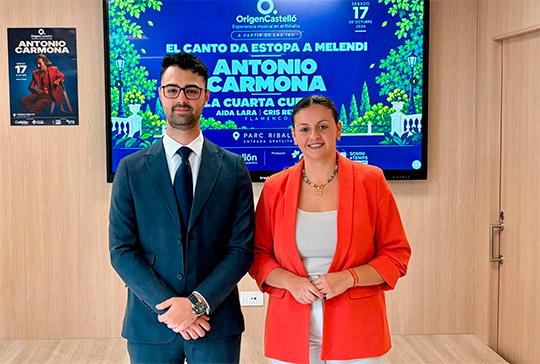 Castellón presenta una nueva edición del Festival Origen con el artista Antonio Carmona como principal reclamo
