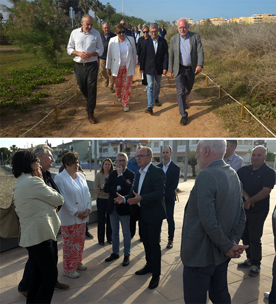 García Valls destaca el compromiso inversor del Gobierno para actuar en la costa de Castellón